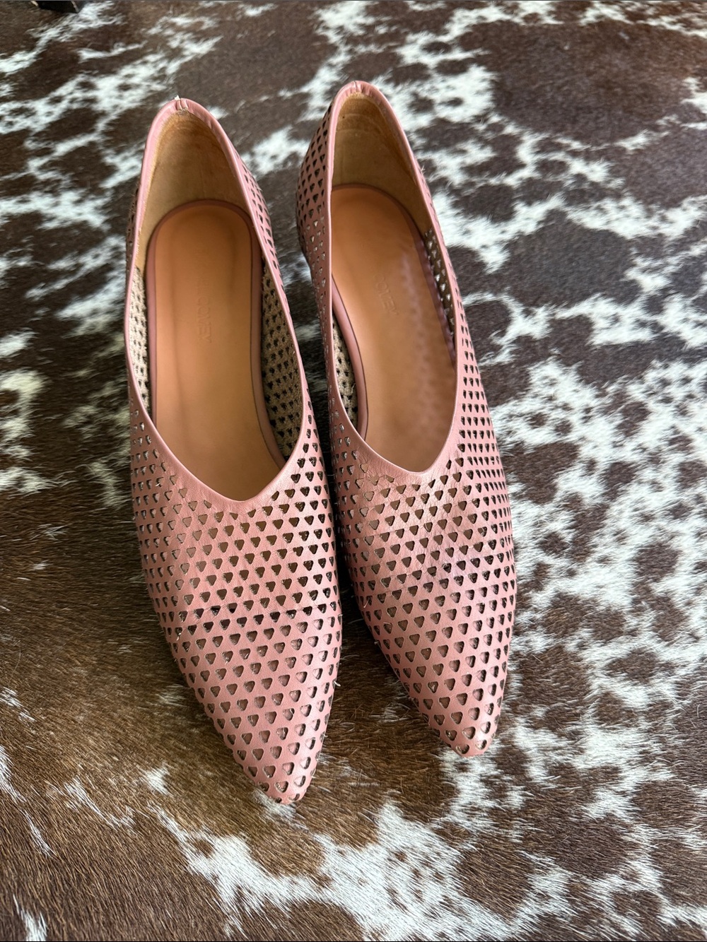 Rachel Comey Mauve Perforated Pointed-Toe Pumps size 9 - Picture 2 of 6